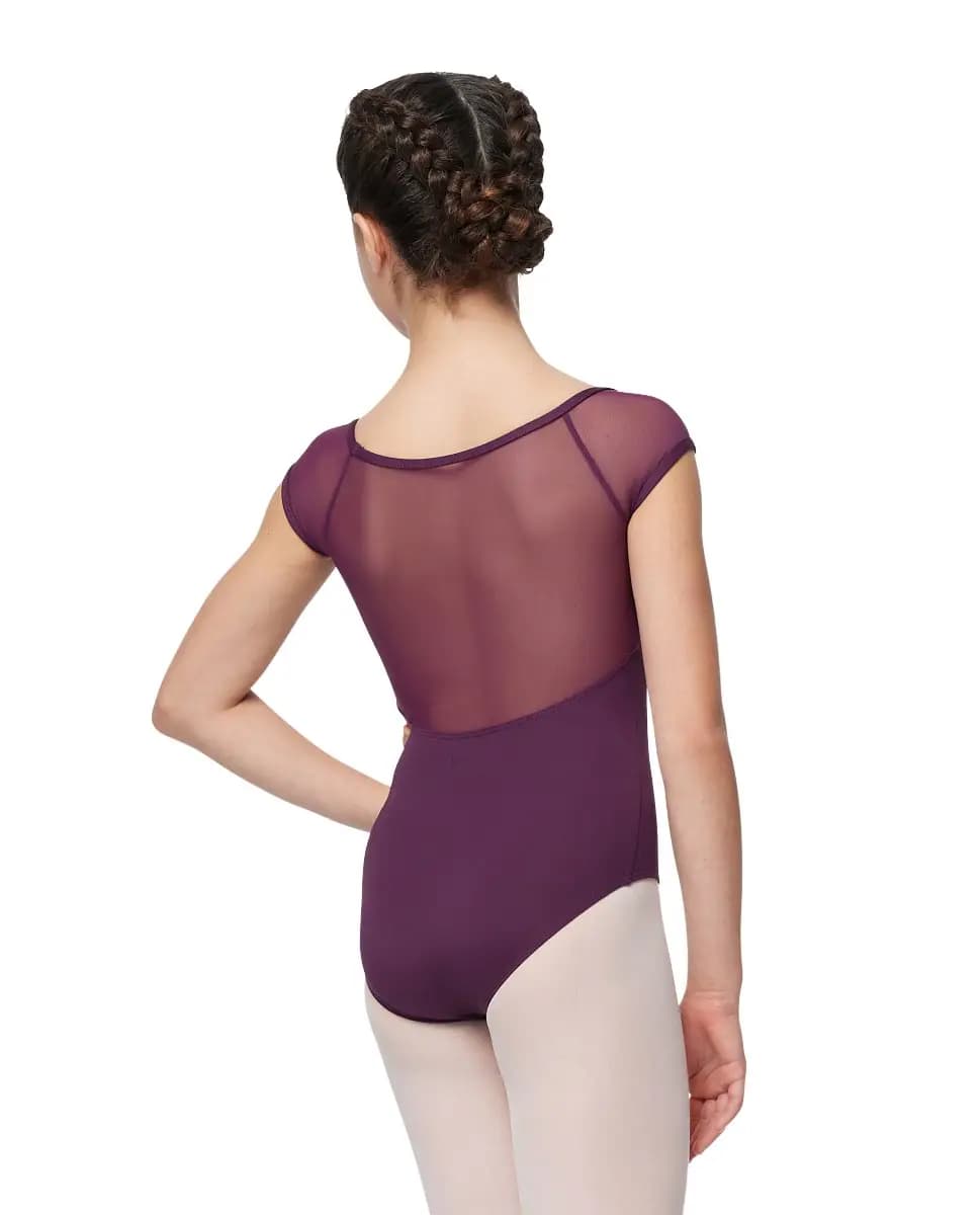 Girls Cap Sleeve Leotard Bronya