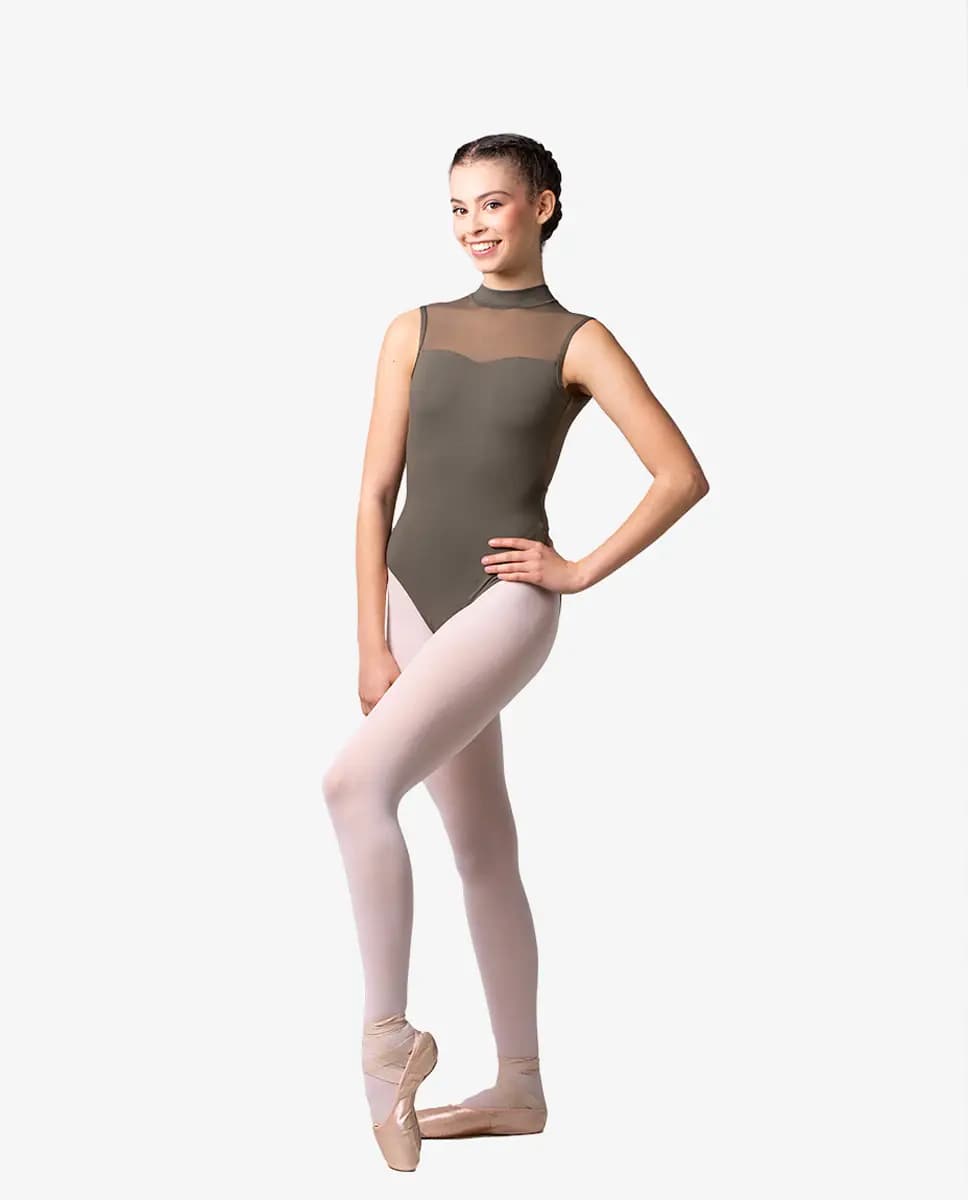 Womens Mock Neck Leotard Marcella