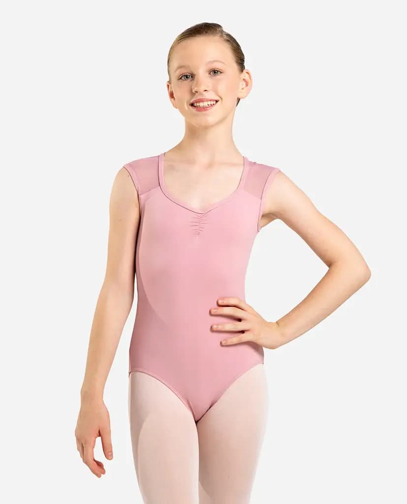 Girls Cap Sleeve Leotard Vera
