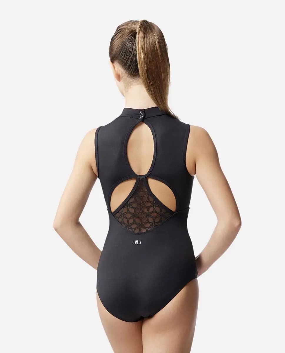 Girls Mock Neck Leotard Carolina