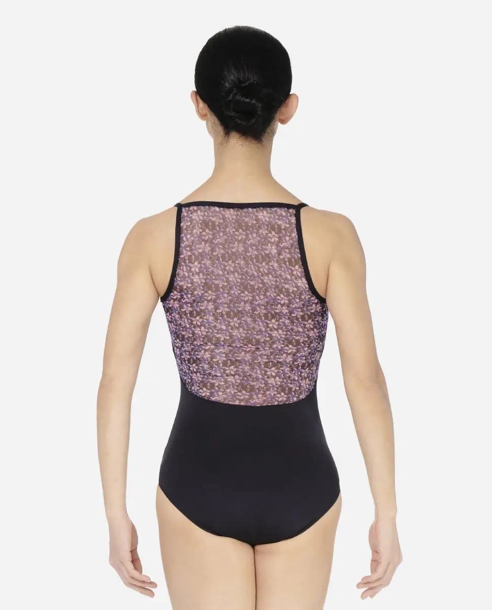 Camisole Printed Mesh Leotard Nancy