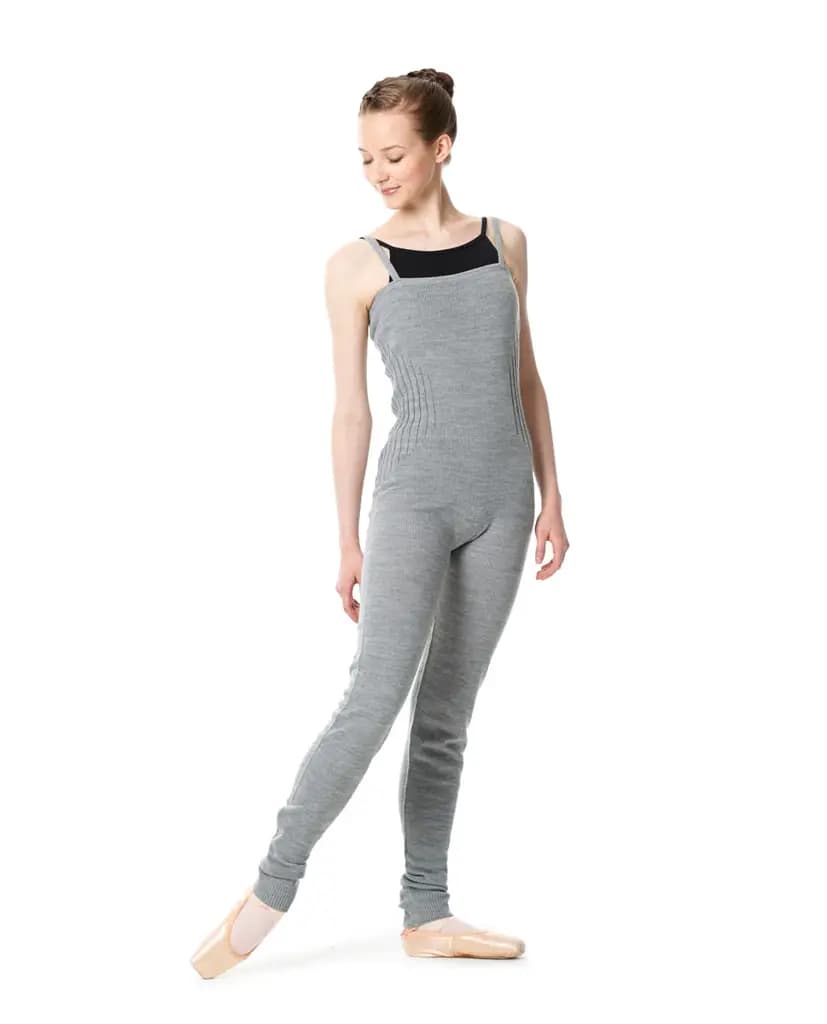 LULLI Knit Warm ups Overalls With Ankle Cuffs