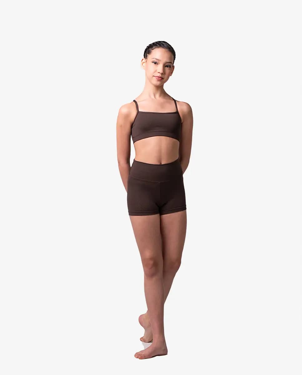 Girls High Waist Dance Shorts Gabriella
