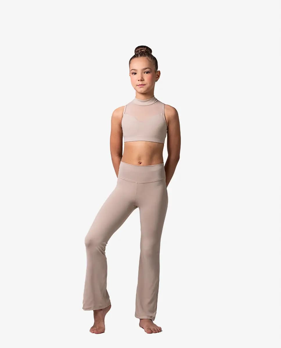Girls’ Mock Neck Dance Top
