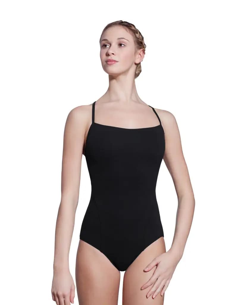 Amelia Camisole Leotard With Crossed Straps
