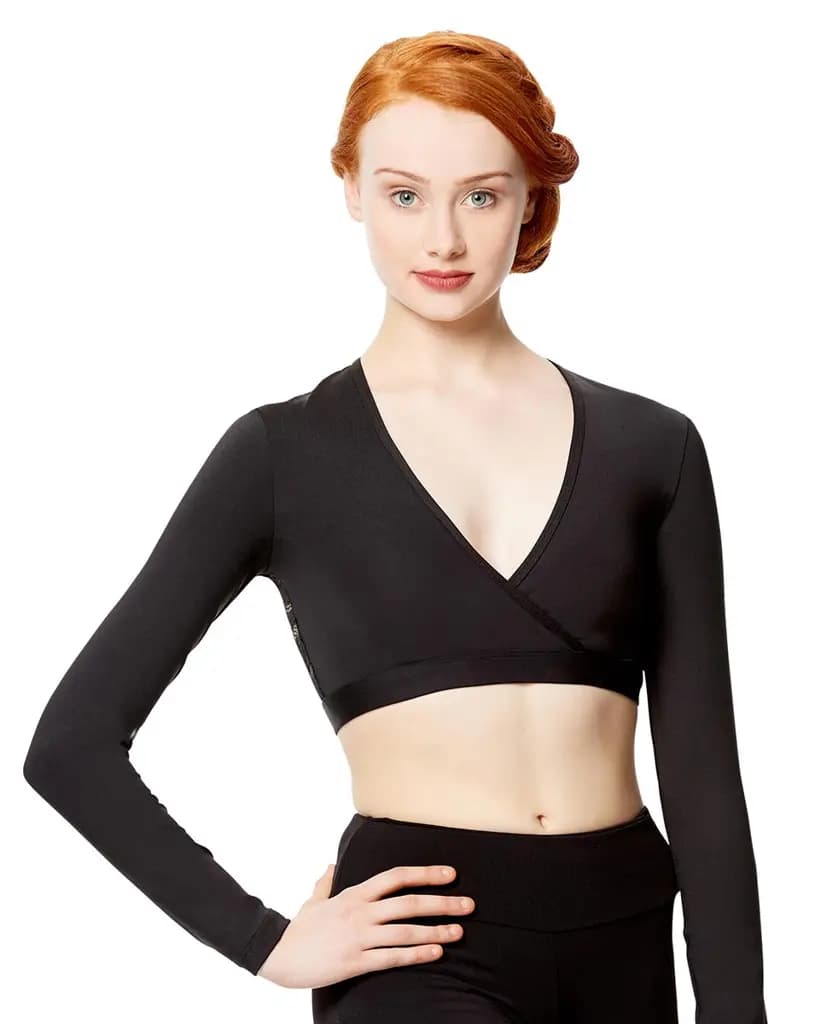 Women Geo Mesh Long Sleeve Top Aline