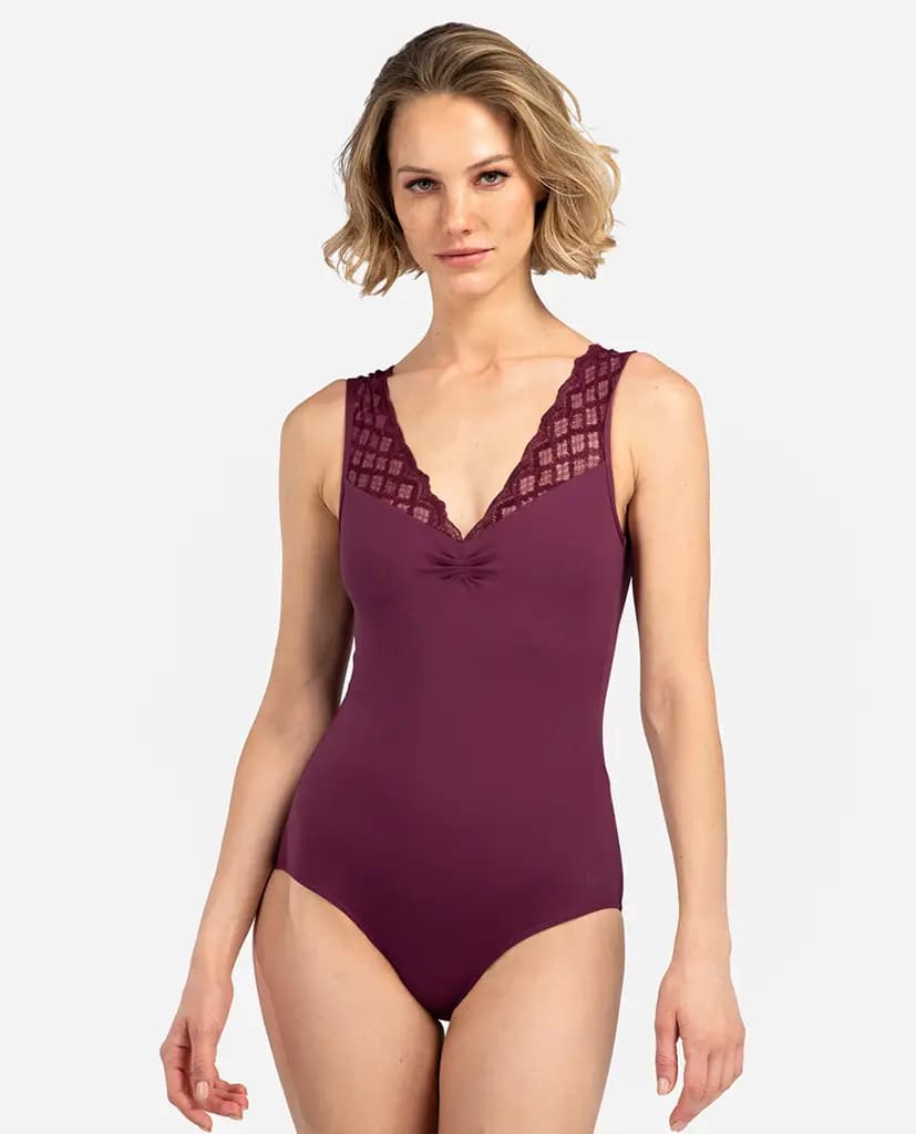 Womens Cap Sleeve Leotard Cantarella