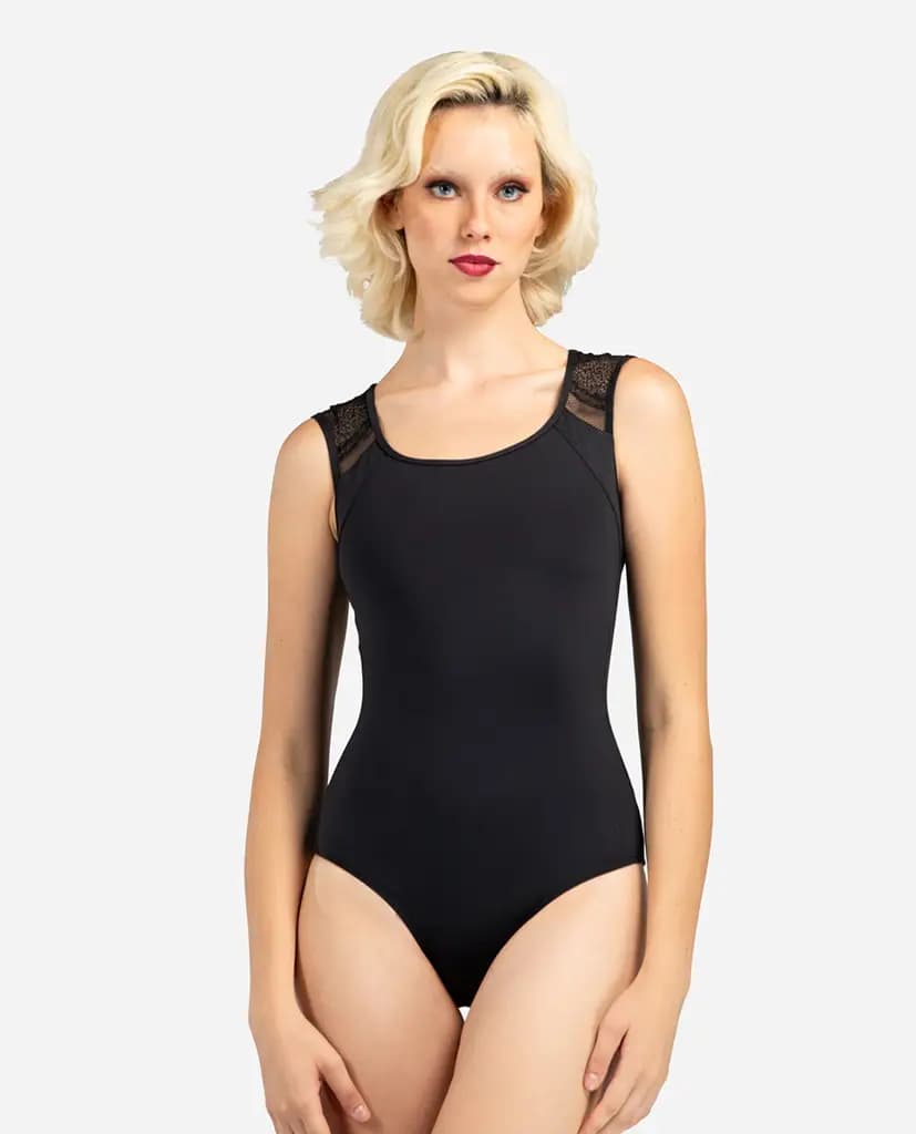 Womens Cup Sleeve Leotard Elise